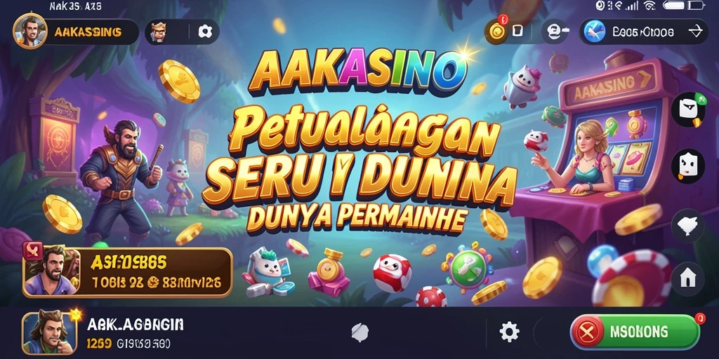 Tampilan gameplay AAKASINO yang menampilkan aksi seru petualangan.