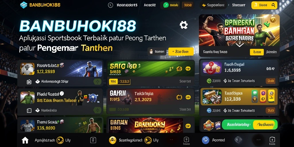 Tampilan menarik aplikasi BANBUHOKI88 saat melakukan taruhan olahraga.