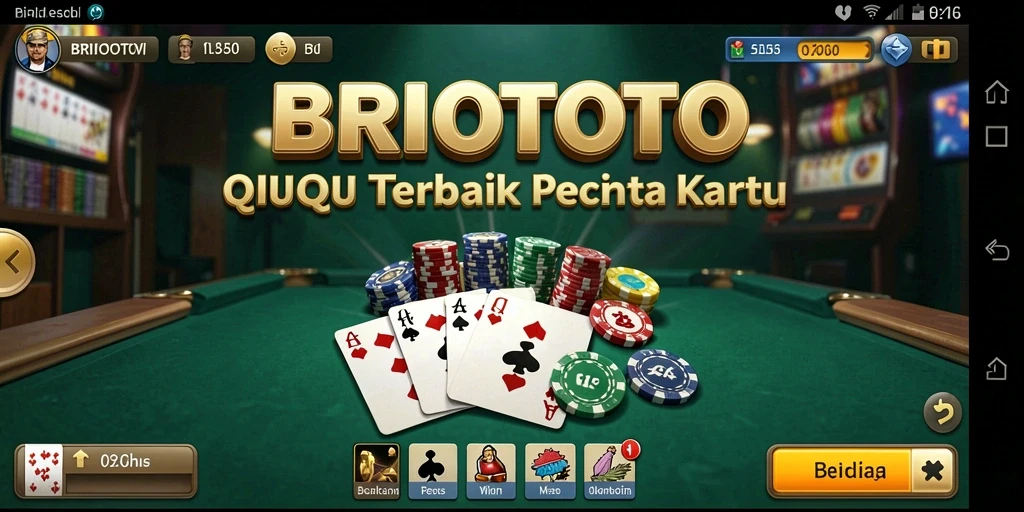 Tampilan utama gameplay QiuQiu di BRIOTOTO yang seru dan menarik.