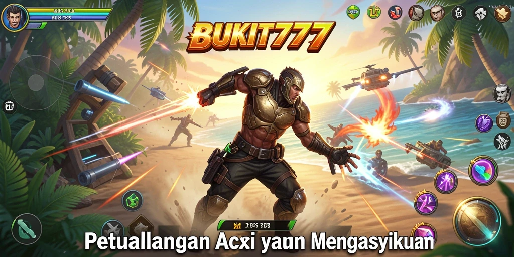 Screenshot gameplay BUKIT777 yang menunjukkan aksi mendebarkan.