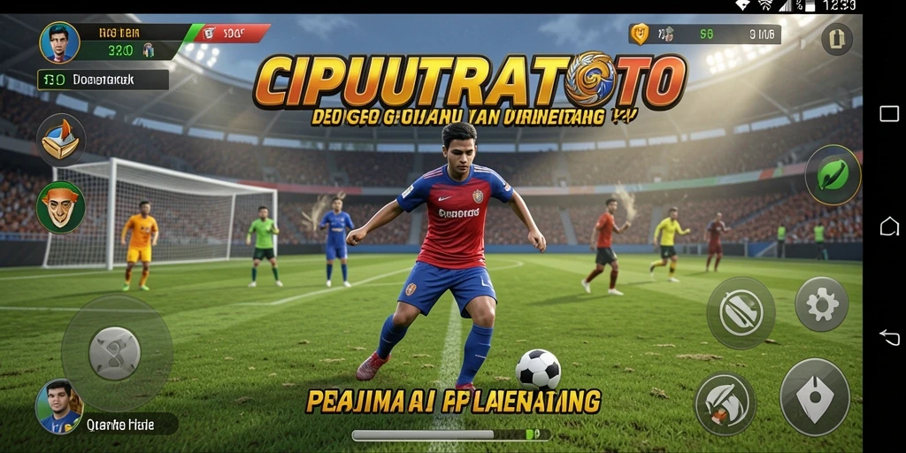Tampilan gameplay seru di CIPUTRATOTO menunjukkan aksi olahraga yang penuh tantangan.