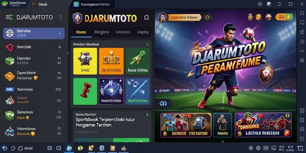 Tampilan screenshot utama DJARUMTOTO dengan gameplay menarik dari taruhan olahraga.