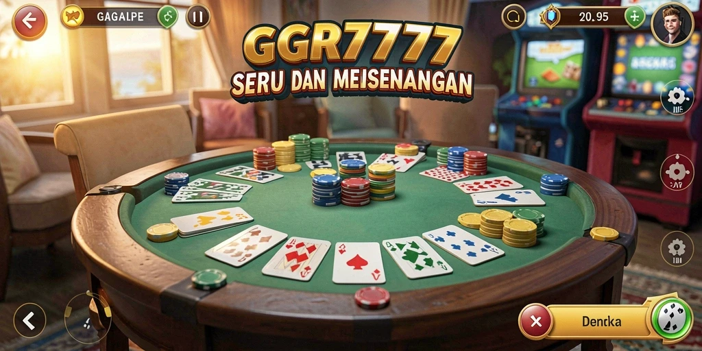 Tampilan menarik gameplay Gaple GGR7777.