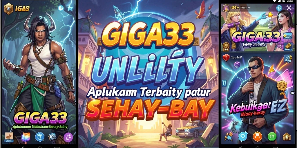 Tampilan utama GIGA33 dengan berbagai fitur Utility yang menarik.