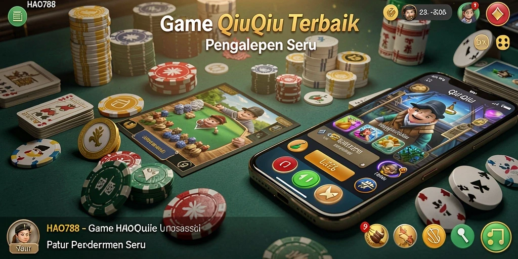 Tampilan gameplay QiuQiu yang menegangkan di HAO788.