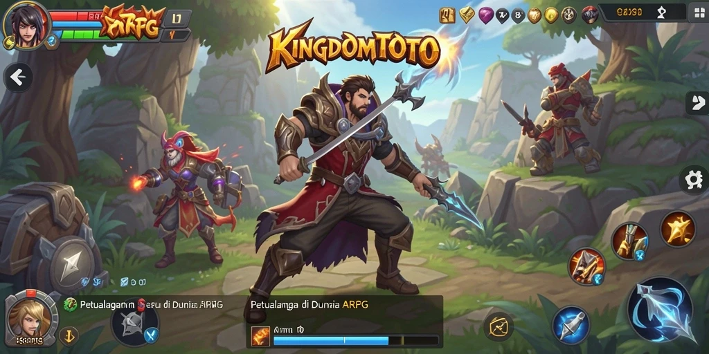 Gameplay seru KINGDOMTOTO yang menampilkan pertarungan dinamis.