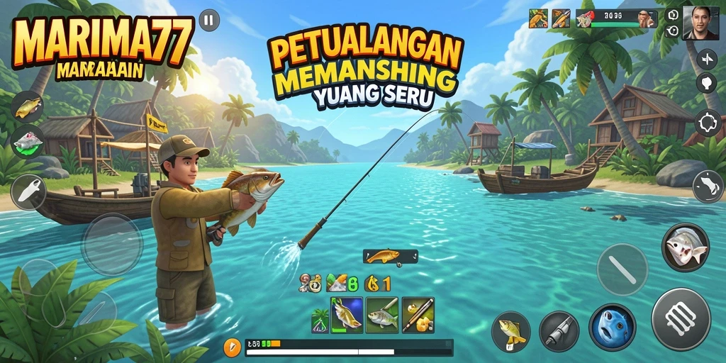 Tangkapan ikan besar dalam gameplay MARIMA77 yang seru.