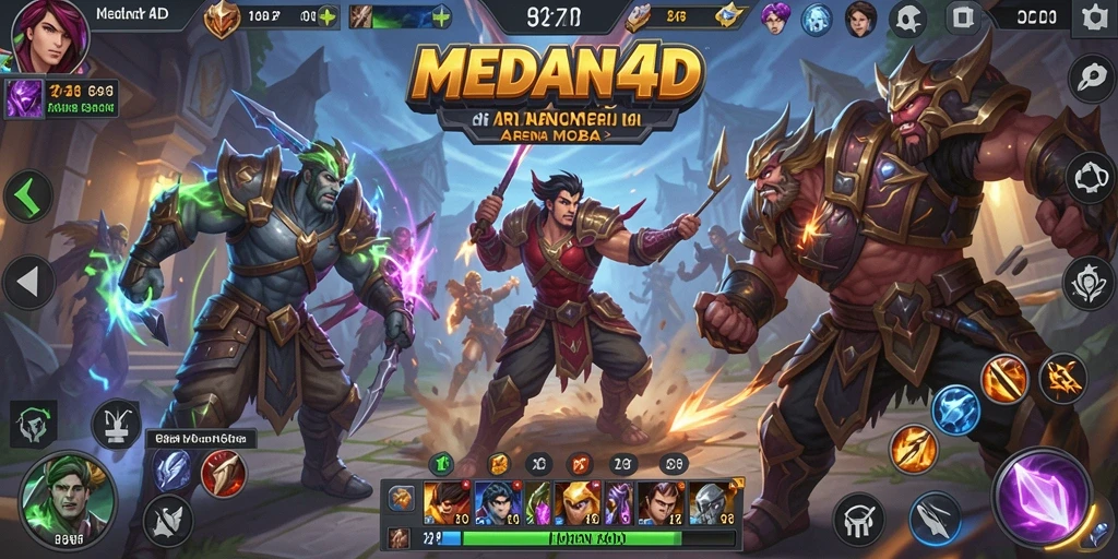 Tampilan seru gameplay MOBA MEDAN4D dengan aksi yang mendebarkan.