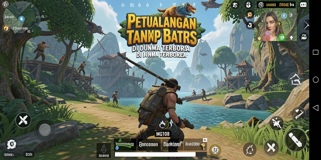 Tampilan permainan MG108 dengan dunia terbuka yang luas dan menakjubkan.