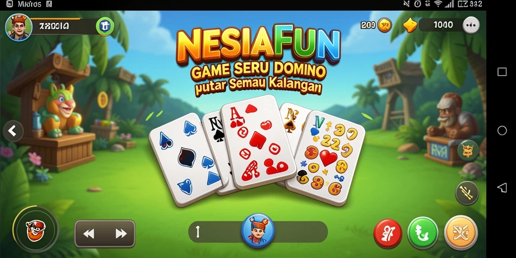 Gameplay seru NESIAFUN, nikmati setiap detiknya bermain domino.