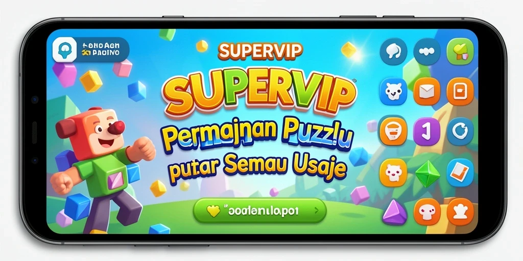 Screenshot gameplay <strong>SUPERVIP</strong> yang menampilkan tantangan Puzzle yang menarik.
