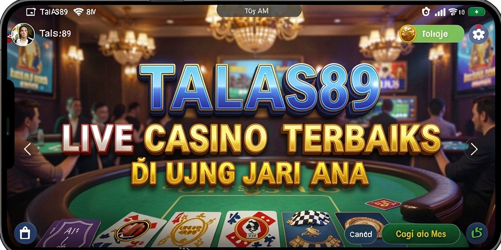 Menampilkan gameplay menarik dari aplikasi Live Casino TALAS89.