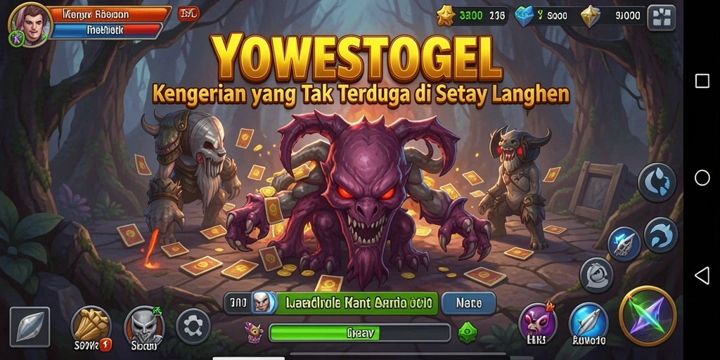 Screenshot menampilkan gameplay mendebarkan YOWESTOGEL.