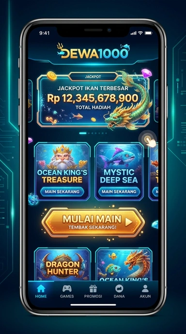 Halaman daftar aplikasi populer di dewa1000.